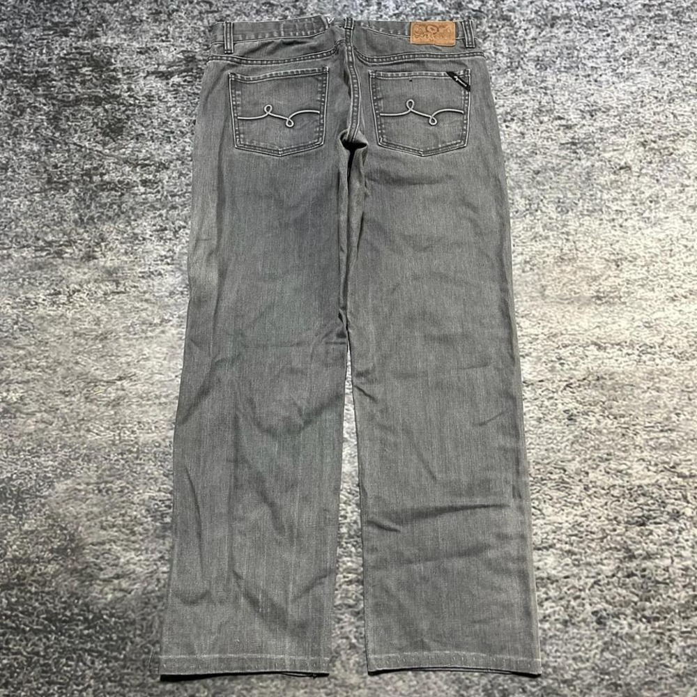 Vintage LRG Jeans Faded Gray Mens 34x29 2000s Y2K Hip-Hop Grunge‎ Denim